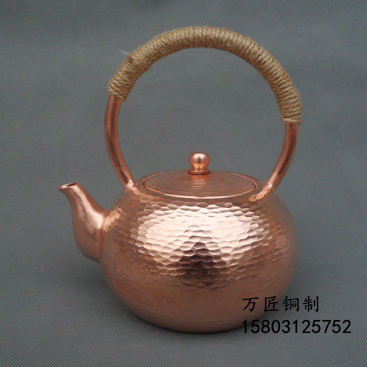 手工铜壶-锤点壶-铜茶壶